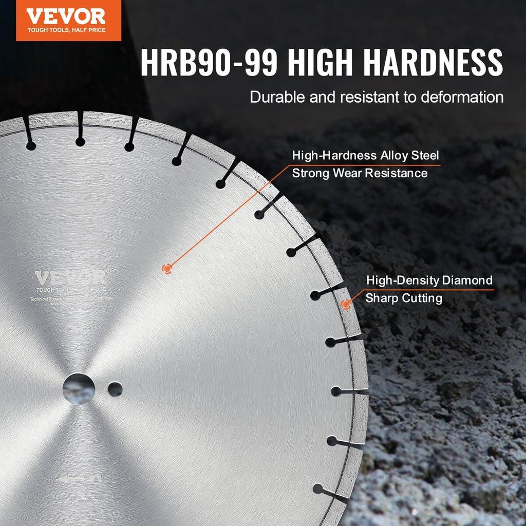 Diamond Blade 18inch Concrete Saw Blade Wet or Dry 0.47inch Flat Teeth
