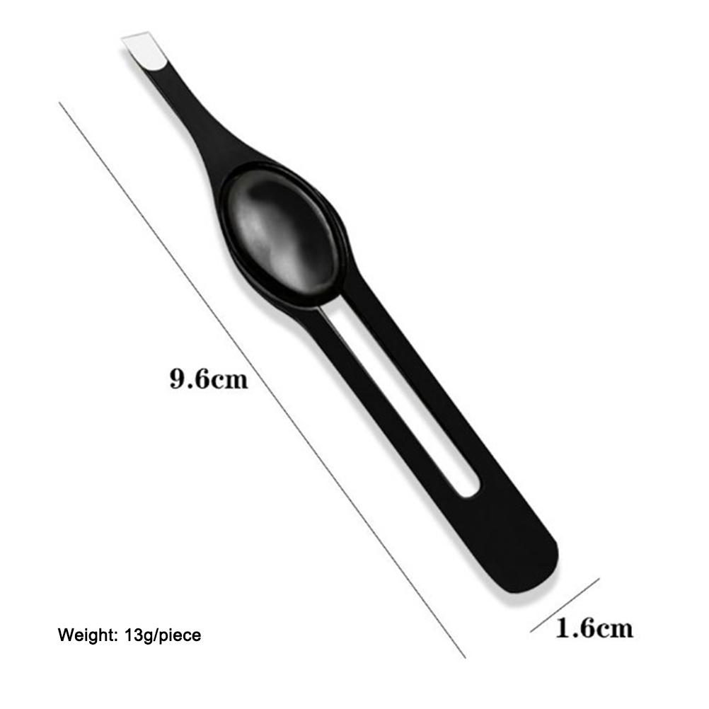 2Pcs Wide Non Slip Grip Slant Tip Tweezers Stainless Steel Slant Tweezer  Tip Hair Clip Tweezer