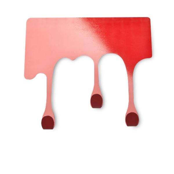Coat Hook Design Flowing Paint Blue Coat Rack