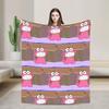 Crayons Shin Chans Anime Blankets Flannel Spring/Autumn Portable Warm Throw Blankets for Bedding Travel Plush Thin Quilt