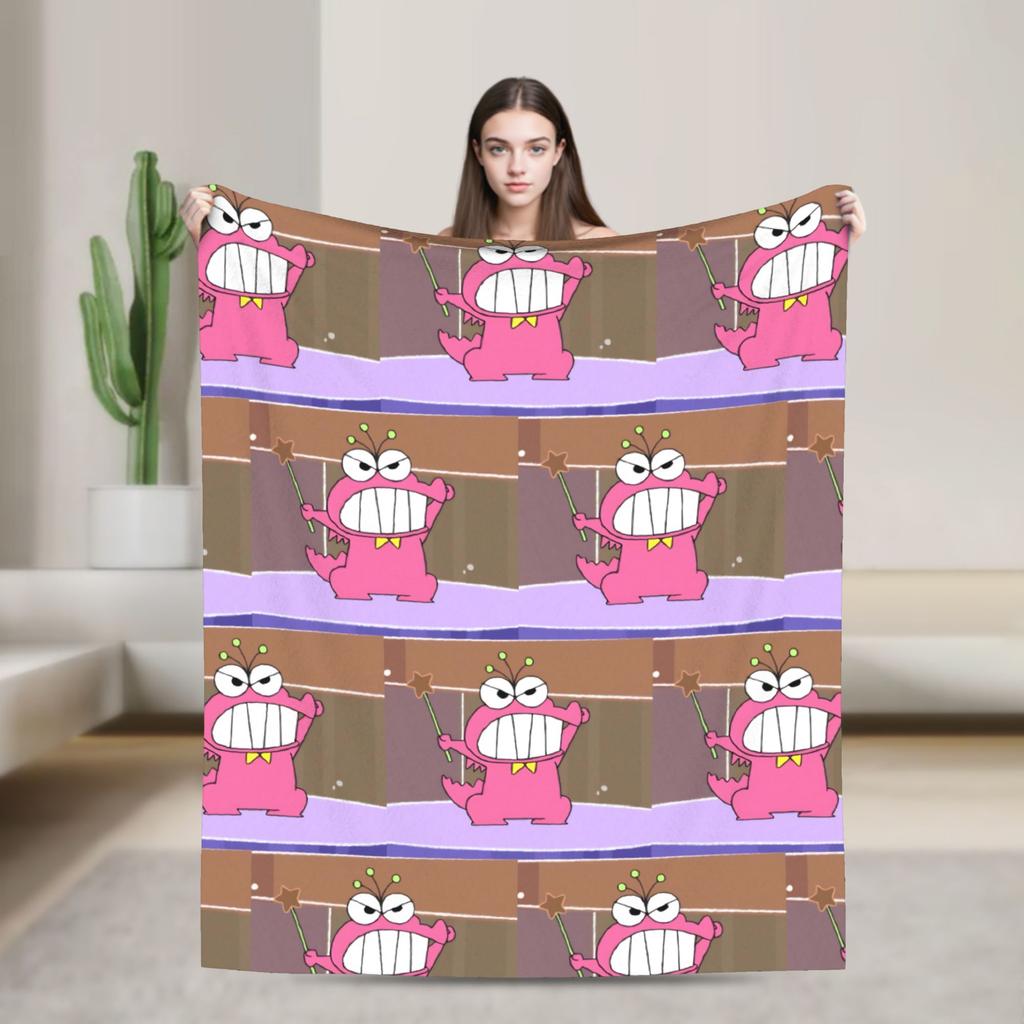Crayons Shin Chans Anime Blankets Flannel Spring/Autumn Portable Warm Throw Blankets for Bedding Travel Plush Thin Quilt
