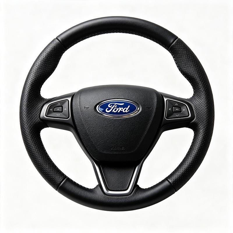 1Pcs Car Steering Wheel Decoration Sticker Badge Auto Styling For Ford Focus Mondeo Kuga Fiesta MK7 Escort Explorer Edge 2 4 MK2 MK4