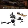 210D Rowing Machine Cover Black Waterproof Dustproof Protector 241x61x102cm for Dual Rail Home Gym Fitness Equipment