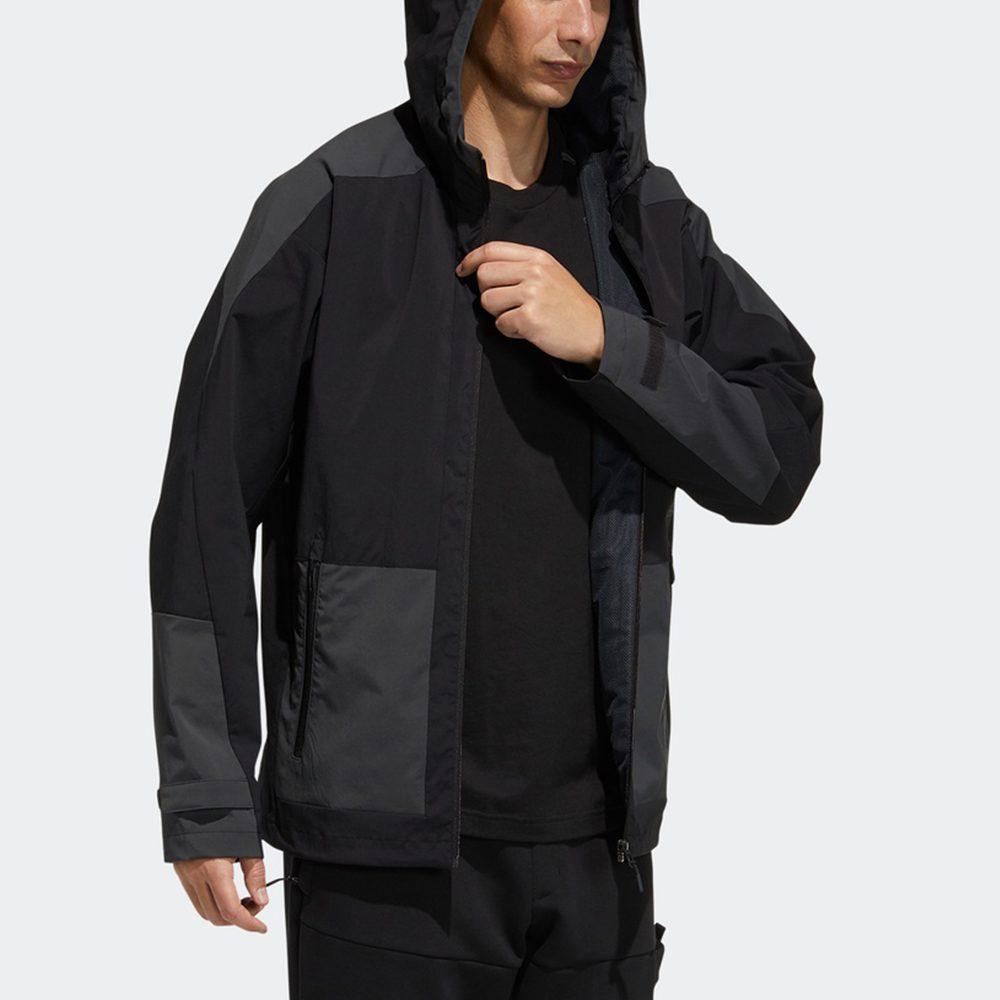 adidas Jackets Men's Black Hooded Moderate Other H40220