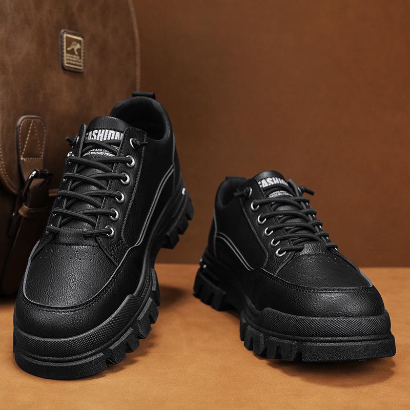 High Quality Sneakers Thick Soled Outdoor Running Shoes Men Trendy Large Size Work Shoes Flat Casual Board Shoes Hombre Tenis