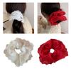 Lace Scrunchies for Women Large Elastic Hair Scrunchy Eye Catching Hair Rope French Hair Bobbles Ponytail Holder