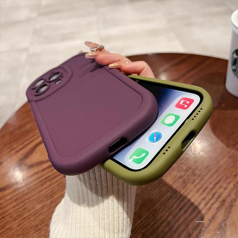 Applicable To Apple 11Pro Simple XSMax Puff Case iPhoneXR Anti-drop X/XS Protective Soft Case