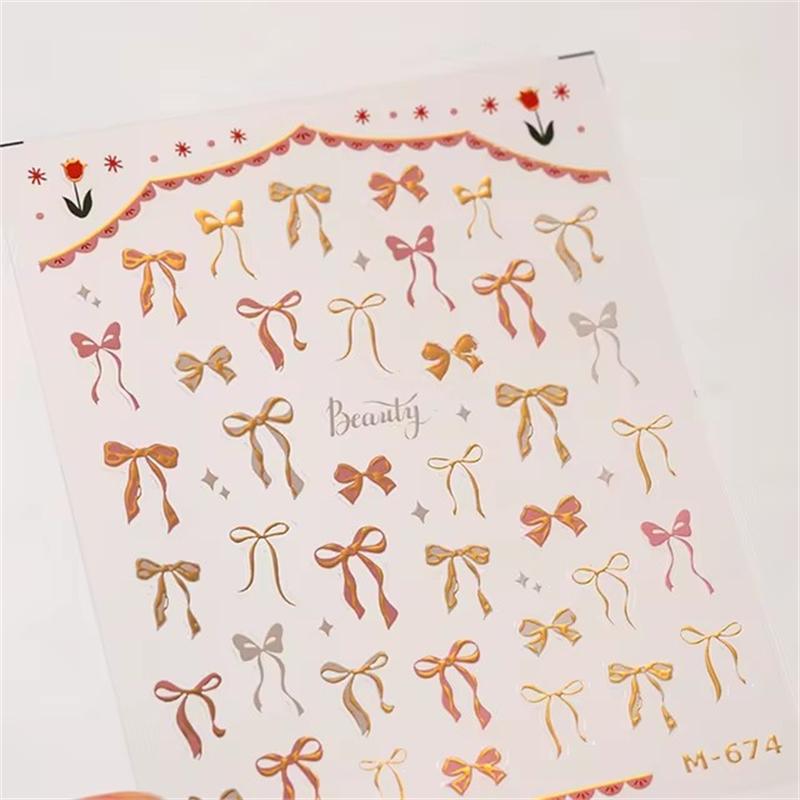 1PCS French Jelly Nail Stickers Dreamy Bubble Meteor Butterfly Star Moon Self Adhesive Stickers For Nail DIY Nail Art Decoration