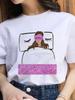 Women Fashion 2022 Cartoon Shirt Print Summer T-Shirts Female Sexy T-Shirt Aesthetic Clothes Summer Tops Trend Graphic T Top