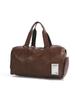 Men's Lightweight Water-Repellent PU Travel Bag for Gym, Yoga, and Sports