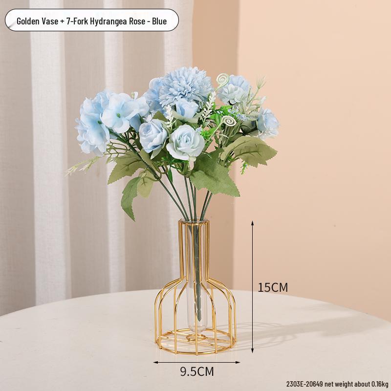 Minimalist Transparent Glass Vase for Creative Flower Arrangements In Living or Dining Rooms