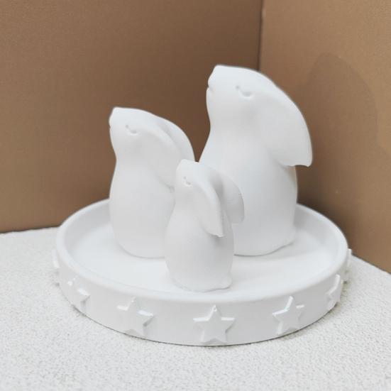 Rabbit Silicone Mold Candle Soap Wax Resin Clay Chocolate Cake Making Mold Non-Stick High Temperature Resistant Mold