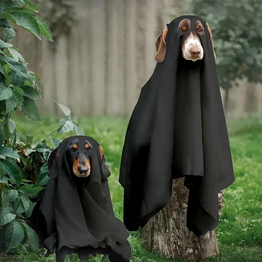 Halloween Party Ghost Costume Props Decorate Halloween Ghost Costume Dog Cosplay Cape