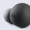 Trainer Massage Set of Large and Trigger Point Black X Gray [TRNR] Ball, 2, Small, 6.5cm, 4.5cm, Silicone, Firm, Small, /