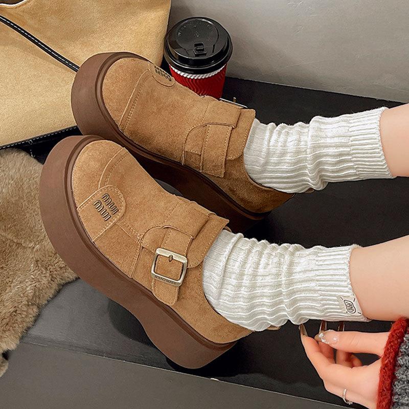 Muffinsplattform mångsidiga Boken enkelskor dam vår och höst nya allomfattande Boken skor