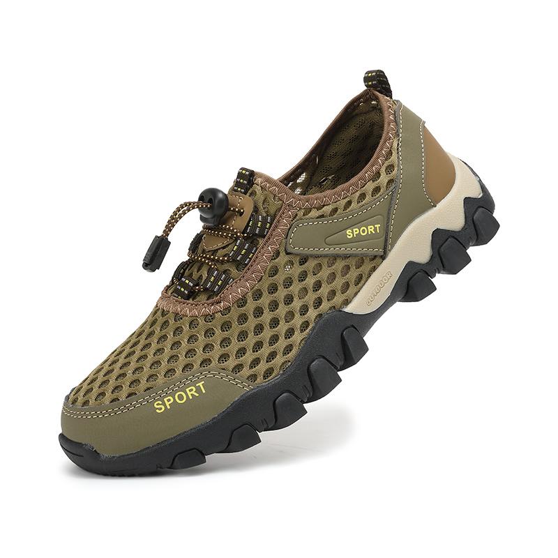 Men Hiking Sports Shoes Breathable Mesh Sneakers for Camping Trekking Man Trainers Outdoor Sports Shoes Anti-slip Hiking Shoes