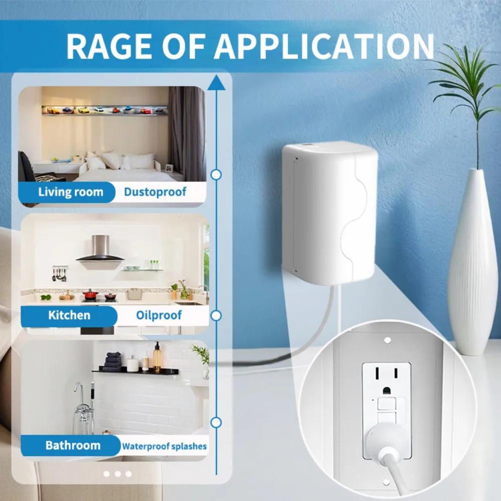 Safe Outlet Cover Dual Door Fits Oversized Plugs Adapters Childproof Electrical Socket Protector Proofing Home Safety Essential