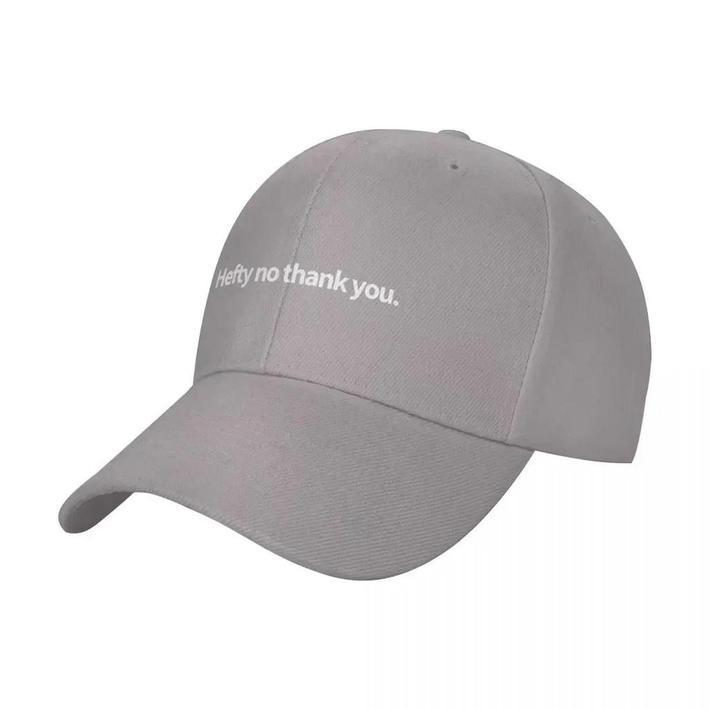 Hefty No Thank You Baseball Cap Hat Man Luxury Streetwear Fluffy Hat Caps For Men Women's