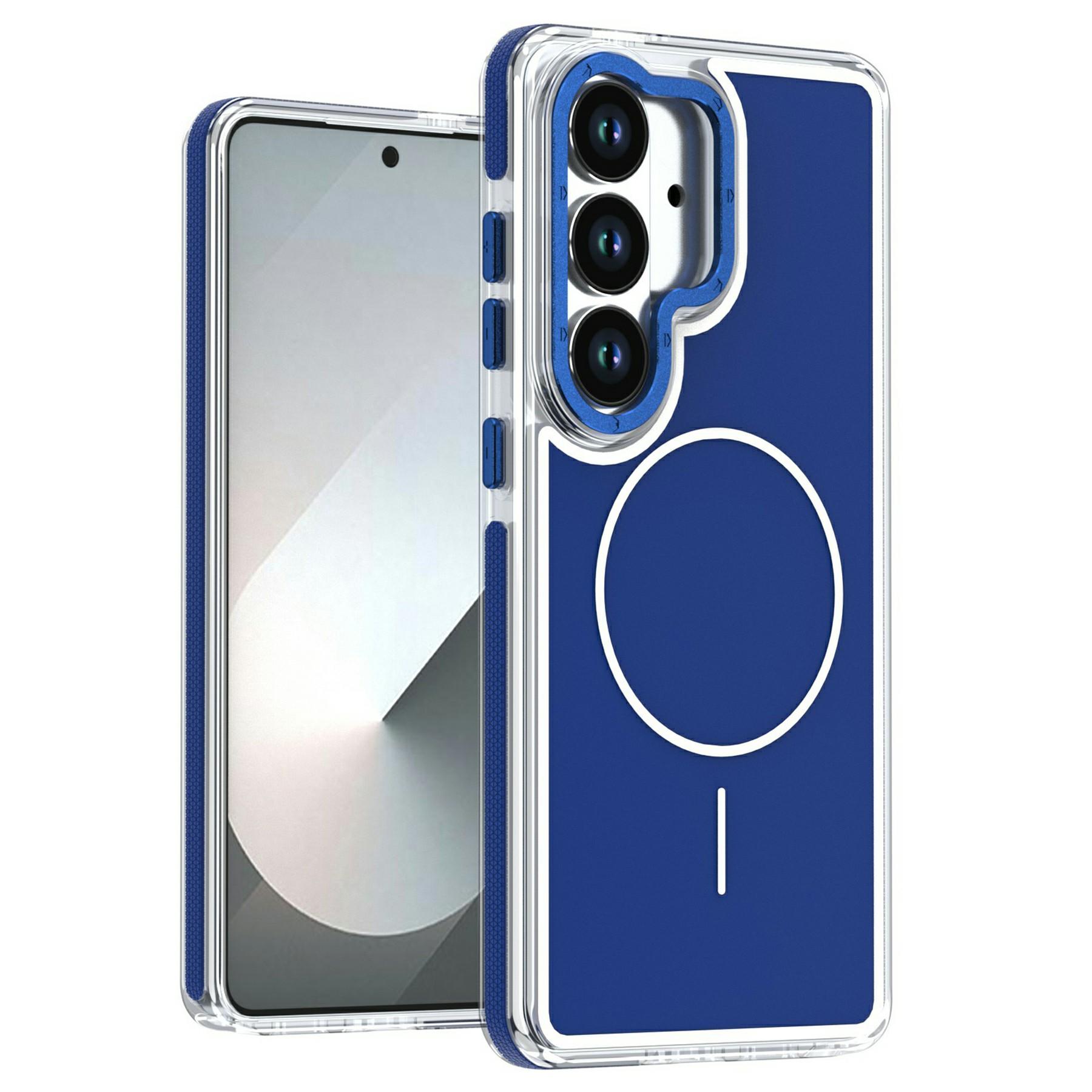 

For Samsung Galaxy S26 / S26 Pro Magnetic Case Dual Color Shockproof TPU PC Phone Cover