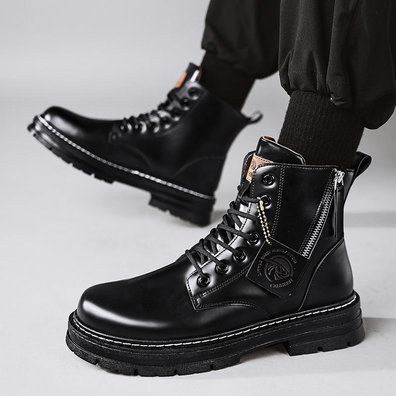Tooling boots men's 2025 new autumn and winter men's shoes high-top Martin boots men's British locomotive boots