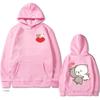 Cartoon Couple Graphic Hoodies for Women Men Clothing Cute Anime Printed Hooded Pullover Long Sleeves Fleece Streetwear