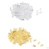 100pcs Adjustable Braids Cuffs Beads Clip Dread Tube