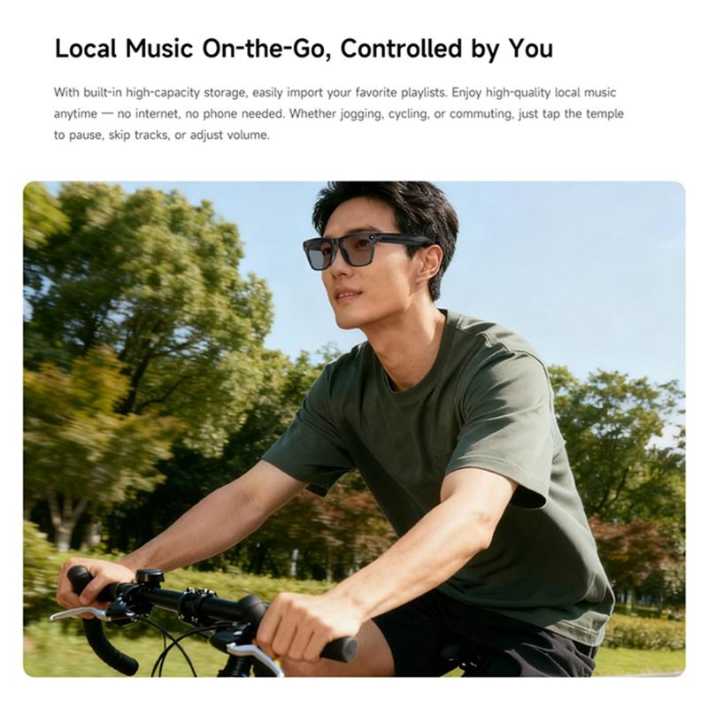 Intelligente 8K KI-Brille mit 100W Kamera Chat Gpt Touch Outdoor Sport Sonnenbrille Bluetooth Anrufe Musikplayer Bildstabilisierung für Männer Frauen Geschenk