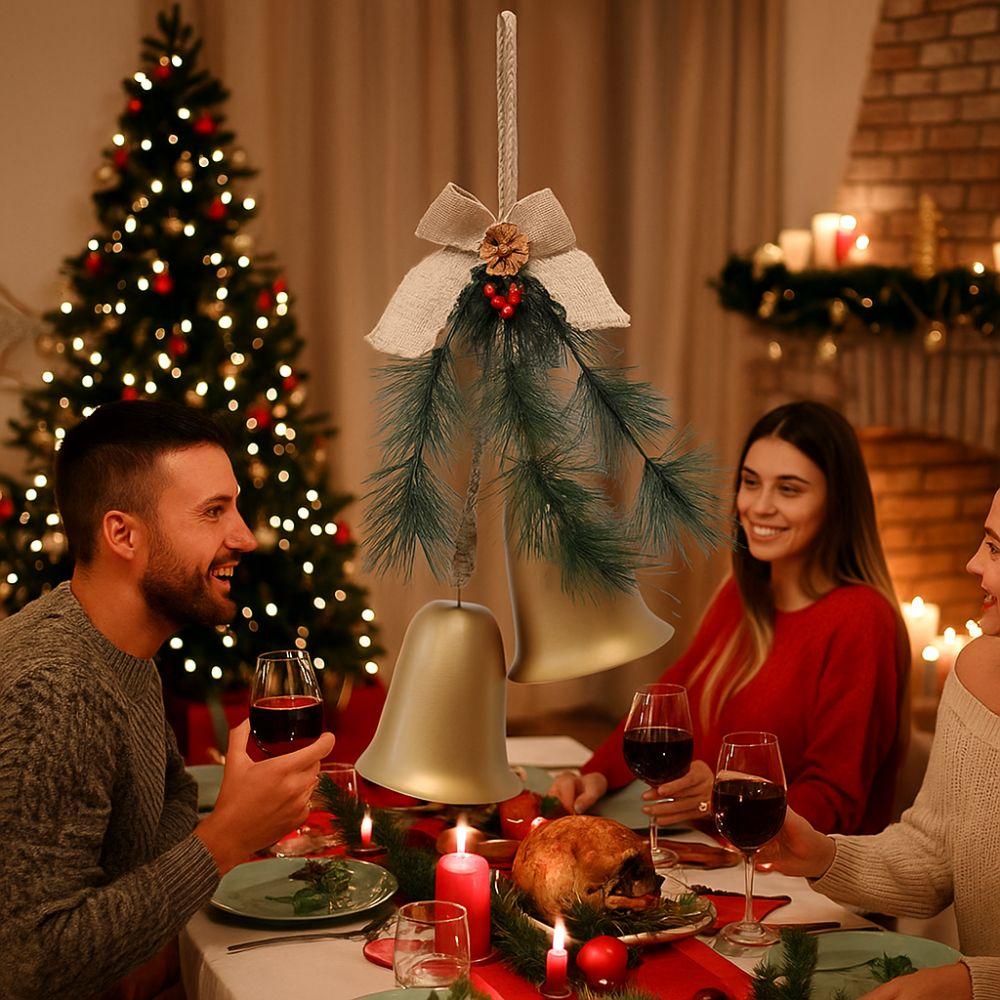 Wall Hanging Christmas Tree Bow Bells Large Bells Decorative Bells  New Year