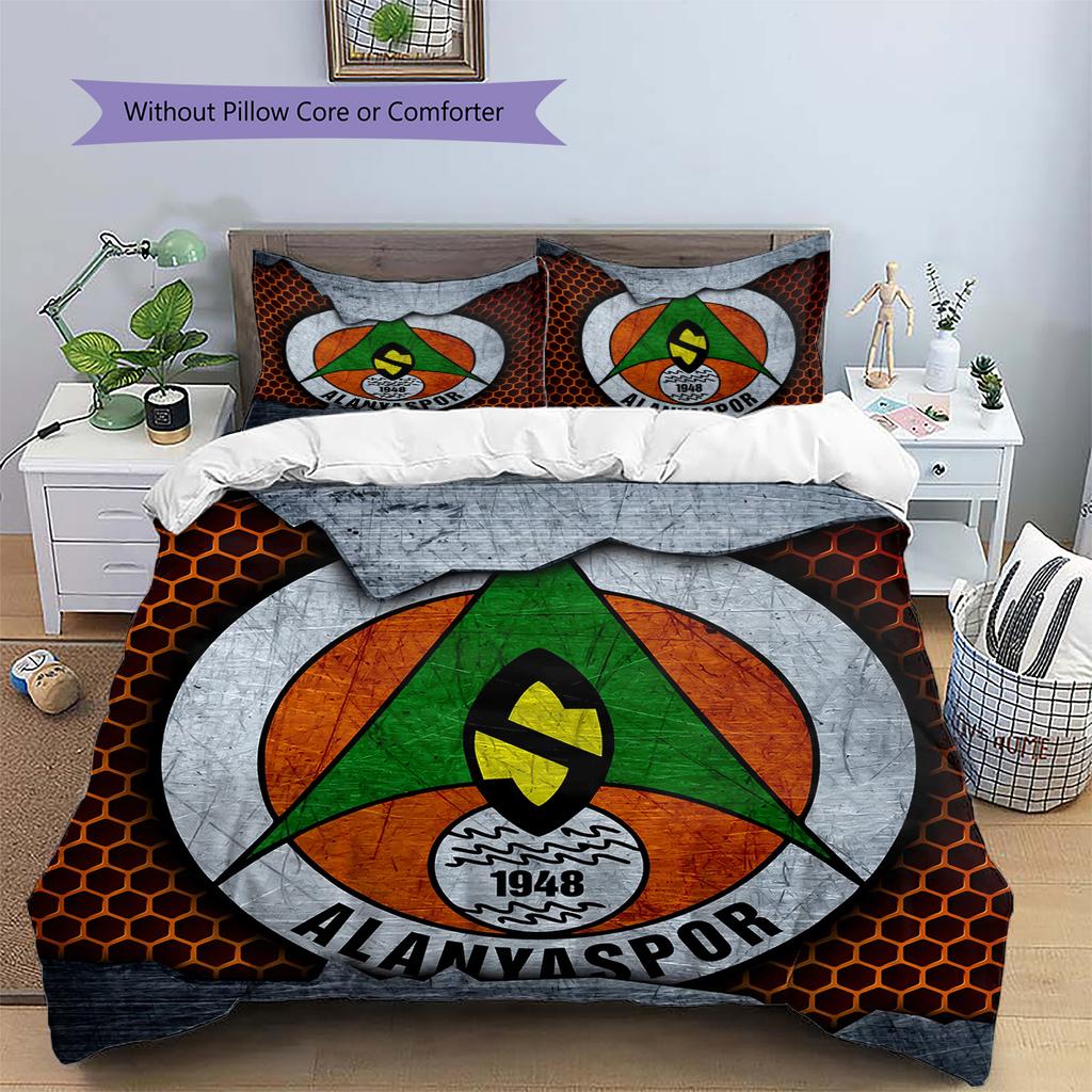 Alanyaspor  Pattern Bedding Quilt Set  Home Decoration  Gift (1 * duvet cover + 2 * pillowcase  without core)