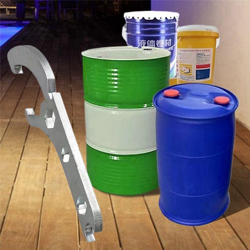AEE2-Aluminum Alloy Metal Bucket Opener Silver Buckets Lid Wrench Gallon Bucket Opener For Pail Paint Barrel Lid Can Opener