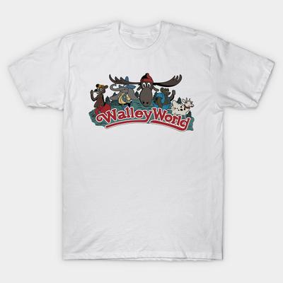 Ασιατικό Μέγεθος Ανδρικό T-shirt με Σχέδιο Clark Griswold Walley World Εκτύπωση Μεταφοράς Θερμότητας Χωρίς Κόψιμο Βαμβακερό T-shirt