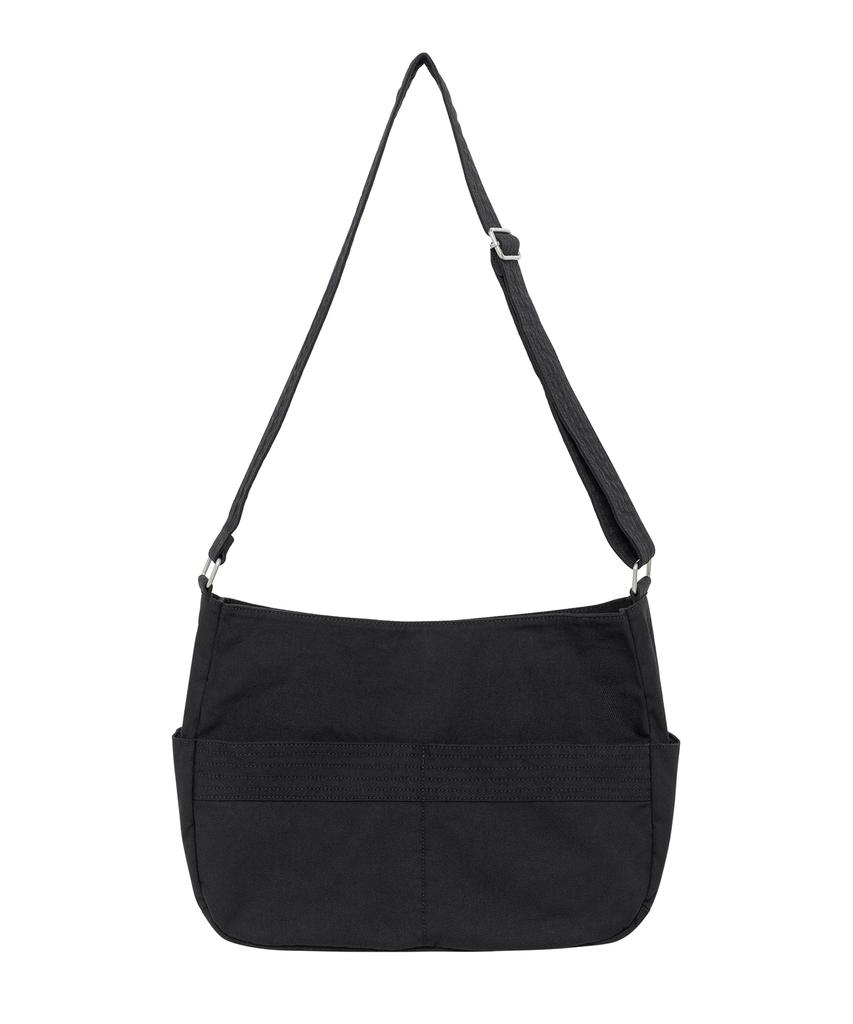 The Coldest Moment Tcm Stitch Washed Cross Bag (Black)