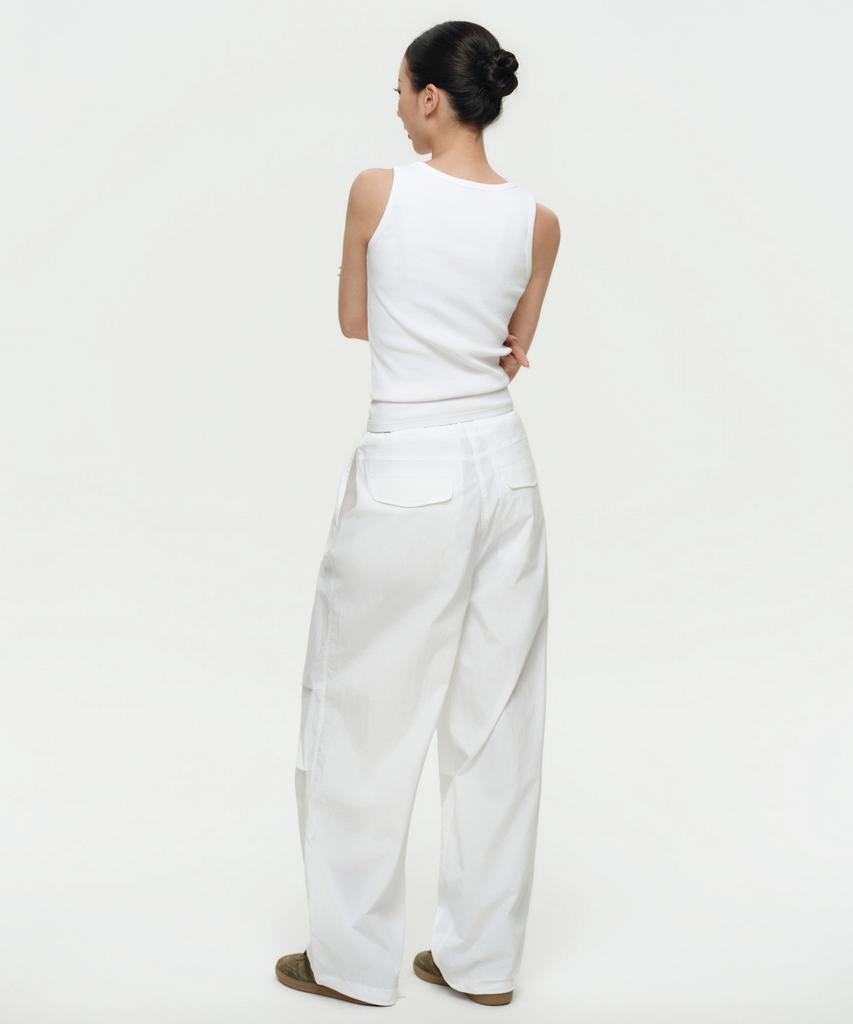Musinsa Standard Woman Women'S Parachute Pants [White]