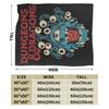 Dungeons Dragons DnD Blankets Fleece  Winter  Breathable Super Warm Throw Blanket for Home Outdoor Plush Thin Quilt