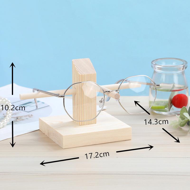 Schmuckhalter für 1 Stück Brillen Vitrine Einlagiges Holz Sonnenbrillen Displayständer Regal Brillen Ausstellungsständer