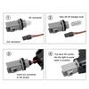2Pcs Puddle Light For Volvo V40 V50 C30 C70 S40 S60 S80 V50 V70 XC70 XC90 LED Under Mirror Lamp For Jaguar XJ XF XK/XKR XE