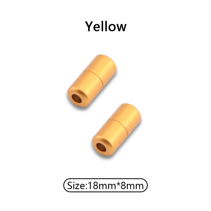 1Pair Matte Metal Shoelaces Locks Capsules Shoelaces Durable buckle Colorful Shoes Accessories Aesthetic Sports Laces Lock