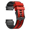 For Garmin Tactix 7 Pro/Tactix Delta Replacement Wristband Quick Release Dual-color Soft Silicone Sport Watch Band