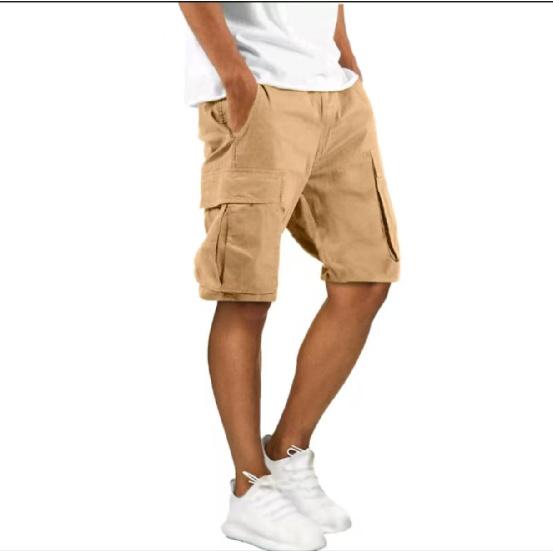 Summer new men's casual multi-pocket men's shorts men's running casual sports fitness shorts