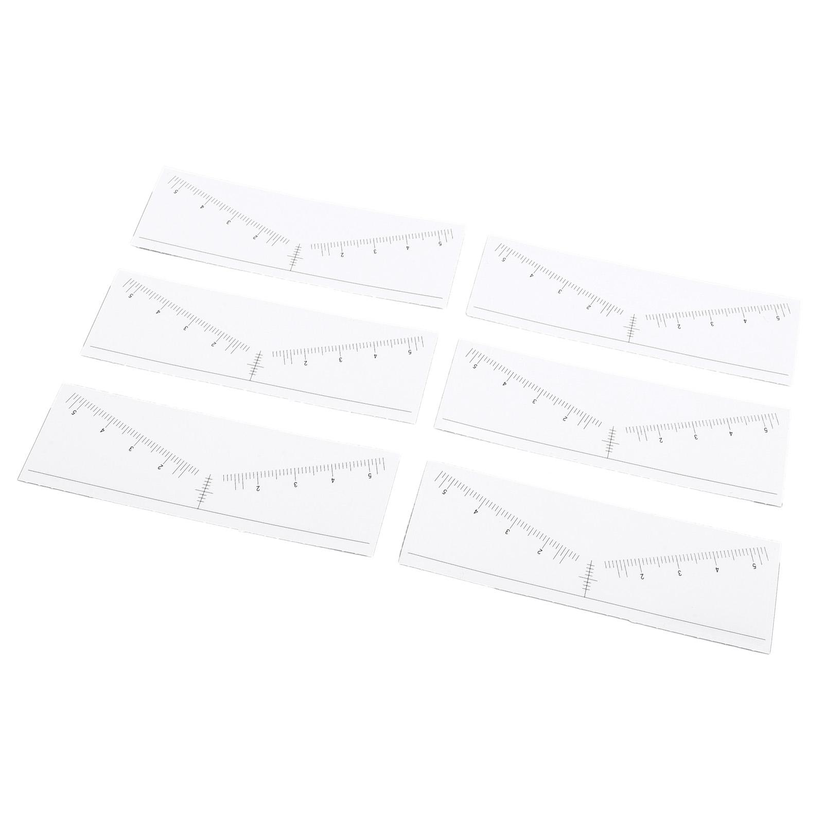 

100 Sheets Disposable Eyebrow Ruler Stencils Stickers for Symmetrical Shaping Strong Adhesive