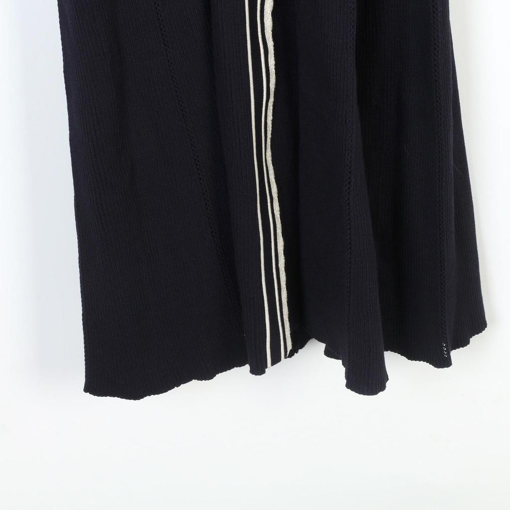 French S Autumn/Winter Polo Lapel Knitted A-Line Dress