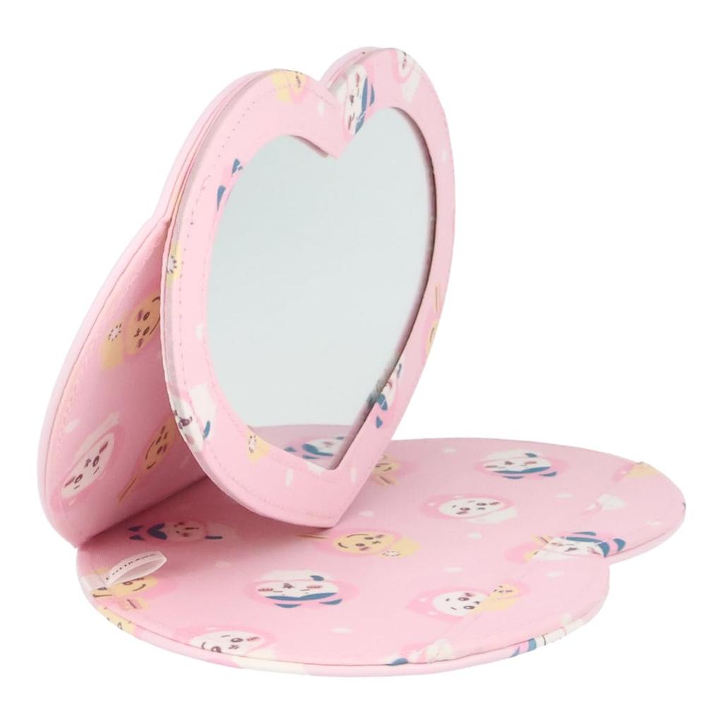 Shobido Chiikawa Fabric Nagano Hand CW46485 Heart-Shaped Mirror, Mirror,