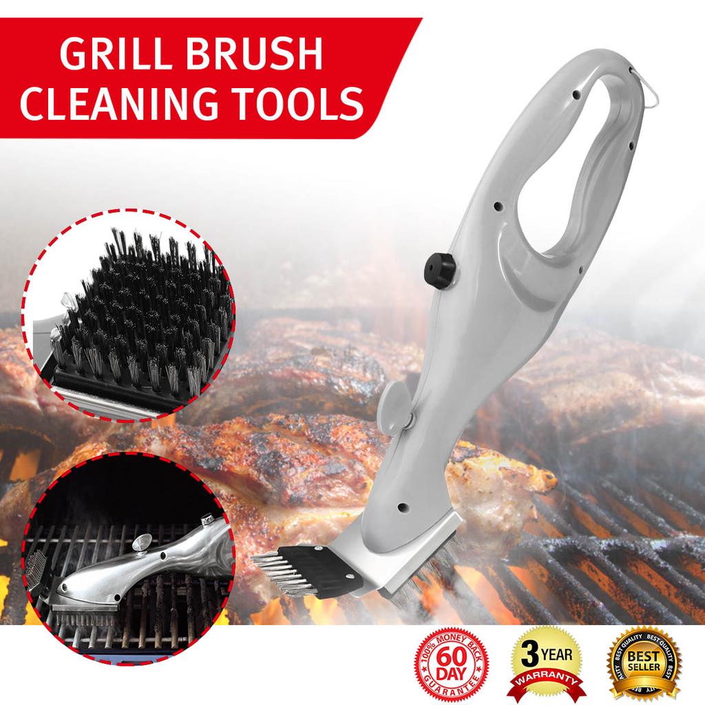 Barbecue Stainless Steel Bbq Cleaning Brush Outdoor Grill Cleaner With