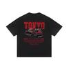 Mens Dark Style Retro Printed Heavy Cotton Loose Short Sleeve T Shirt