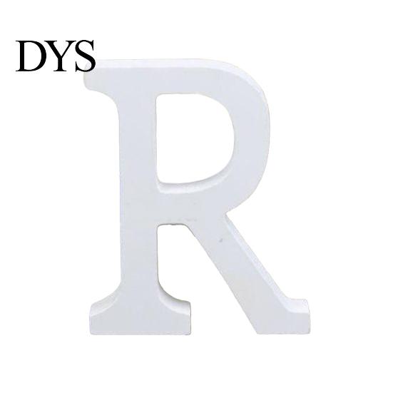 White Wooden Letter Capital Bridal Party Home Shop Name Decor Wedding Favour