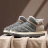 New Fashion Winter Cotton Shoes for Men Warm Waterproof Snow Boots Casual Leather Ankle Boots for Men Thick Bottom Slip Ons Boot