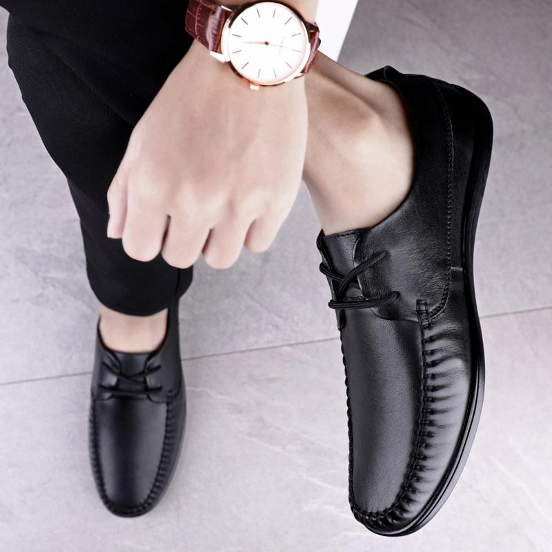 Moda Homens sapatos de amarrar Retro Sapatos de Couro Homens Tênis Casuais moda ao ar livre preto Sapatos Casuais Sapatos Plataforma Masculinos Sapatos Masculinos