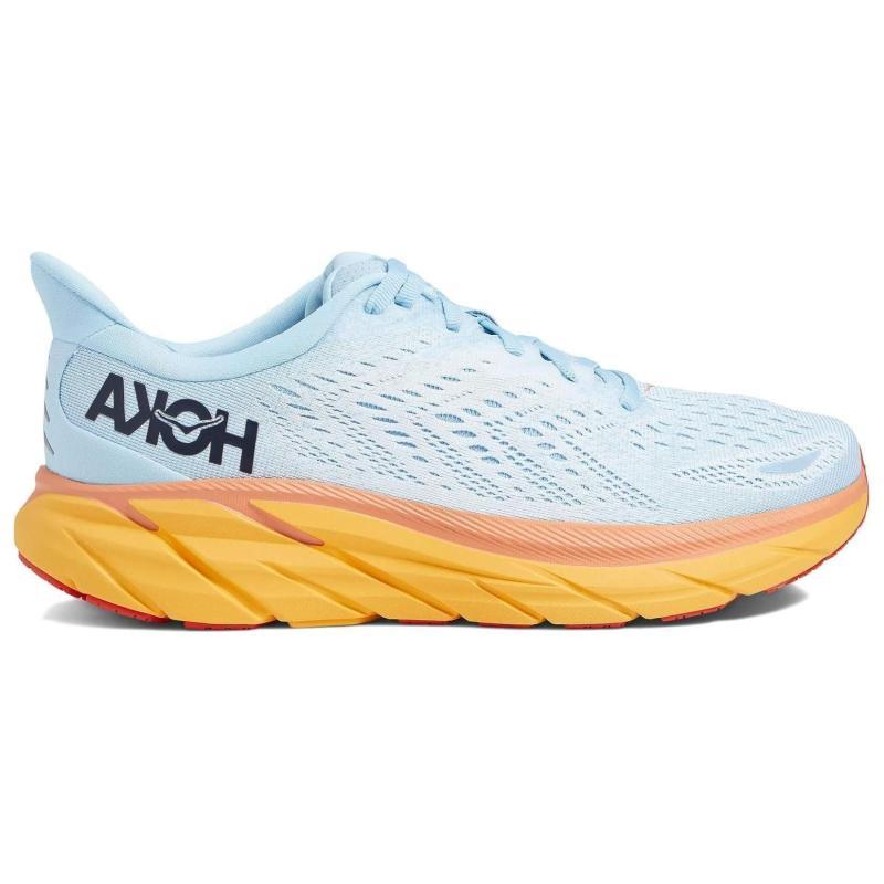 HOKA ONE ONE Clifton 8 Summer Song Ice Flow Orange Women's Sneakers 1119394-SSIF