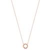 Tiffany & Co.. Runder Hohl-Mini-Diamant-Halskette Unisex-Halskette Roségold 67124812