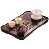 Walnut Wood Kung Fu Tea Tray with Drainage and Storage